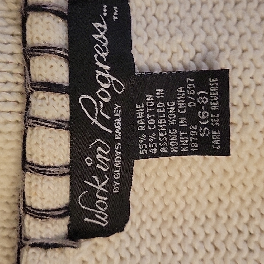 VTG WORK IN PROGRESS Patchwork Oversized Button D… - image 7